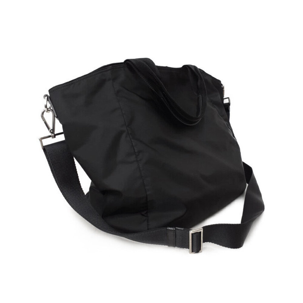 Prada Shoulder Vela Tessuto Bag black Nylon Tote Shopping